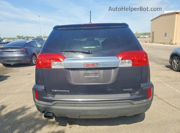 2GKFLSEK8G6283731 2016 GMC TERRAIN Black Հետևի տեսք