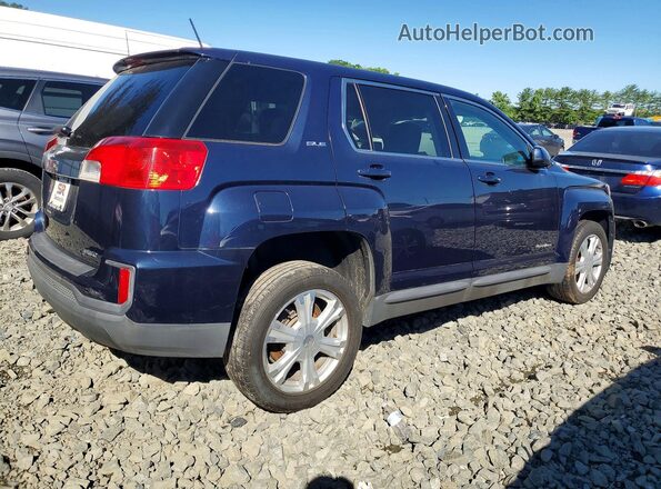 2GKFLSEK8H6310685 2017 GMC TERRAIN Blue Задня права чверть