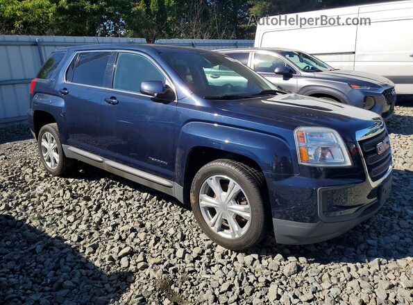 2GKFLSEK8H6310685 2017 GMC TERRAIN Blue Передня права чверть