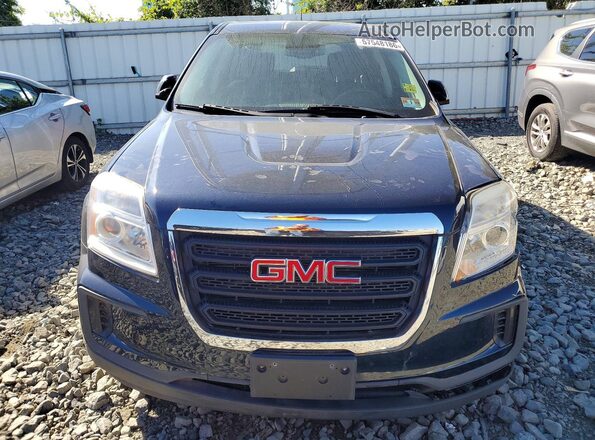 2GKFLSEK8H6310685 2017 GMC TERRAIN Blue Вид спереду