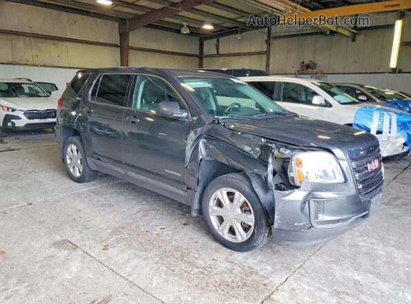 2GKFLSEKXH6154181 2017 GMC TERRAIN Черный Передняя правая четверть
