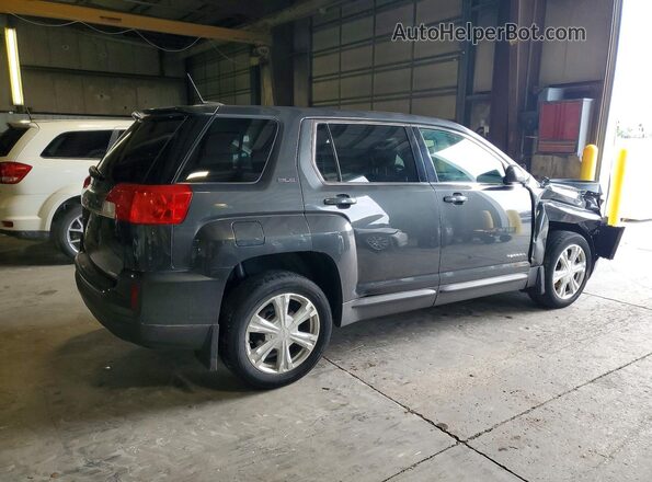 2GKFLSEKXH6154181 2017 GMC TERRAIN Черный Задняя правая четверть