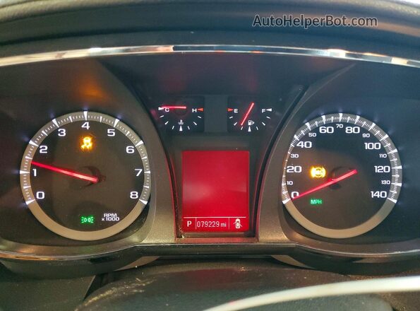 2GKFLSEKXH6154181 2017 GMC TERRAIN Черный Вид щитка приборов