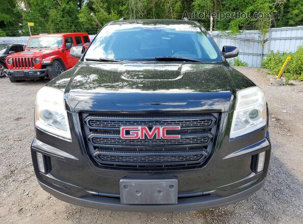 2GKFLTE30H6262050 2017 GMC TERRAIN Black Widok z przodu