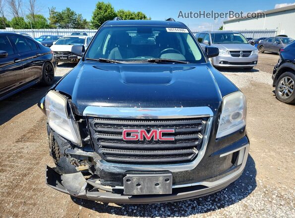 2GKFLTE33H6290702 2017 GMC TERRAIN Black Widok z przodu