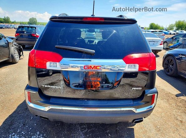 2GKFLTE33H6290702 2017 GMC TERRAIN Black Widok z tyłu