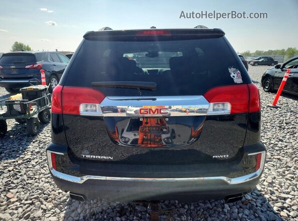 2GKFLTE33H6335055 2017 GMC TERRAIN Black Widok z tyłu