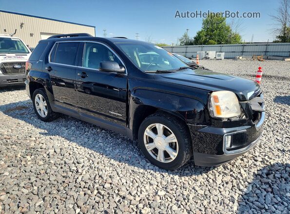 2GKFLTE33H6335055 2017 GMC TERRAIN Black Przód prawy