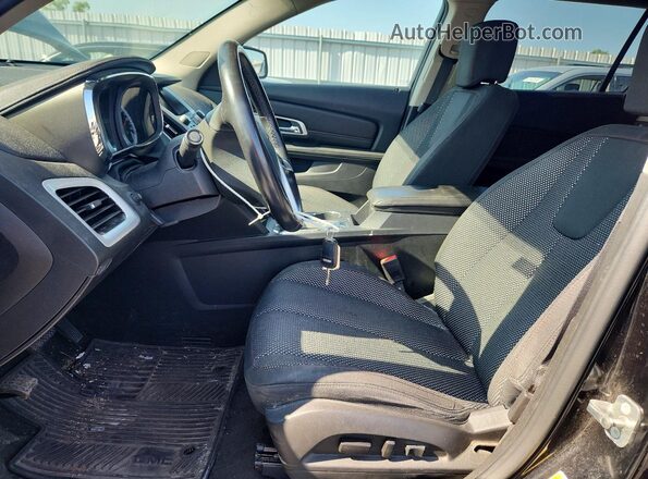 2GKFLTE33H6335055 2017 GMC TERRAIN Black Widok wnętrza z przodu