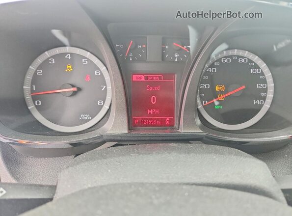 2GKFLTE39G6141872 2016 GMC TERRAIN Silver Instrument cluster view