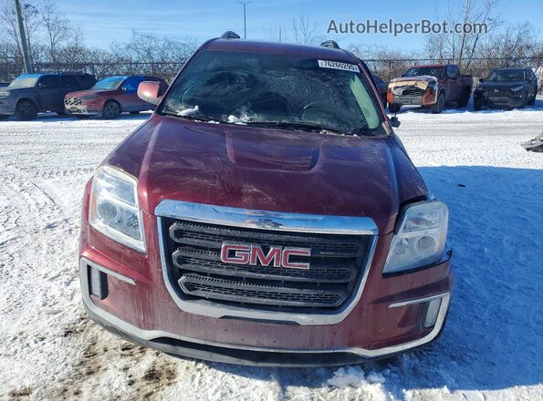 2GKFLTE39H6152680 2017 GMC TERRAIN Red Դիմացի տեսք
