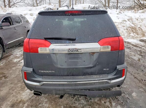 2GKFLTEK1H6340889 2017 GMC TERRAIN Gray Հետևի տեսք