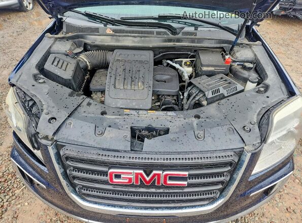2GKFLTEK2H6208689 2017 GMC TERRAIN Blue Widok komory silnika