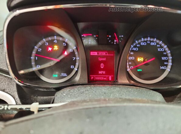 2GKFLTEKXH6326151 2017 GMC TERRAIN Silver ხელსაწყოთა პანელის ხედი