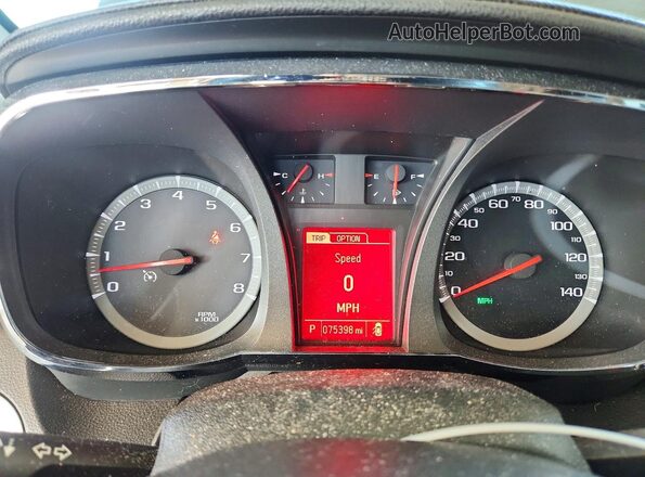 2GKFLUE34H6265135 2017 GMC TERRAIN Серый Вид щитка приборов