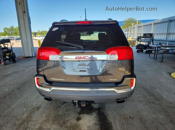 2GKFLUE34H6265135 2017 GMC TERRAIN Серый Вид сзади