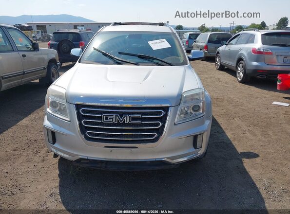 2GKFLUEK0H6111772 2017 GMC TERRAIN Silver Widok zestawu wskaźników