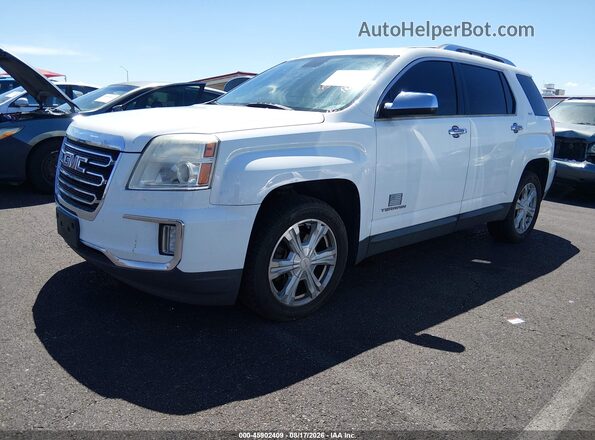 2GKFLUEK1H6115717 2017 GMC TERRAIN Белый Передняя левая четверть