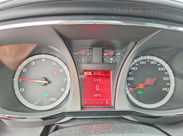 2GKFLUEK2H6183668 2017 GMC TERRAIN Black Widok zestawu wskaźników