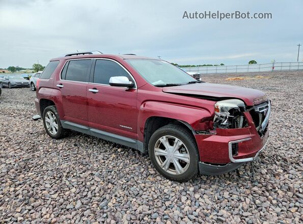 2GKFLUEK4G6287450 2016 GMC TERRAIN Бордовый Передняя правая четверть