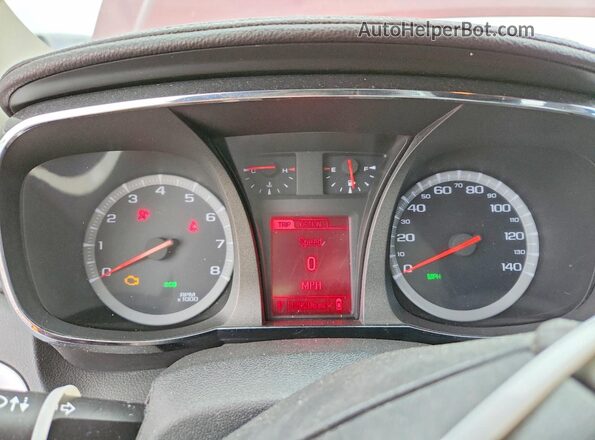 2GKFLUEK4G6287450 2016 GMC TERRAIN Бордовый Вид щитка приборов