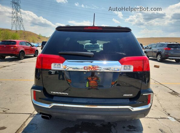 2GKFLUEKXG6267140 2016 GMC TERRAIN Черный Вид сзади