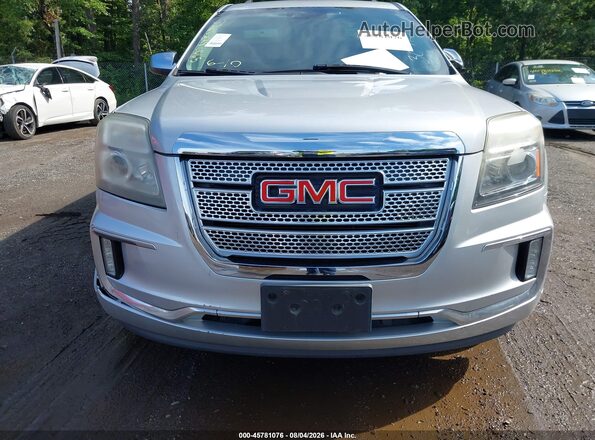 2GKFLVE34G6300275 2016 GMC TERRAIN Silver Front view