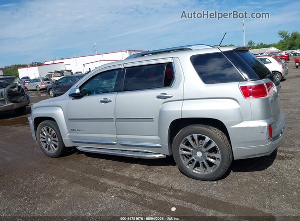2GKFLVE34G6300275 2016 GMC TERRAIN Silver Rear interior view