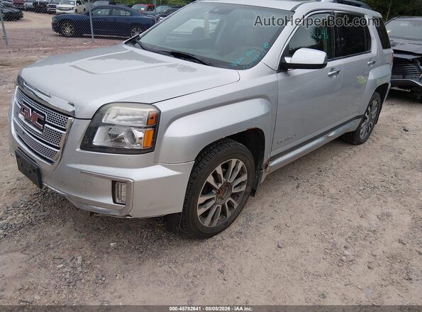 2GKFLVE36G6146684 2016 GMC TERRAIN Silver Առջևի ձախ երեք քառորդ տեսարան