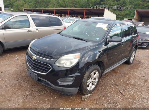 2GNALBEK0G1169801 2016 CHEVROLET EQUINOX Black წინა მარცხენა ხედი სამი მეოთხედიდან