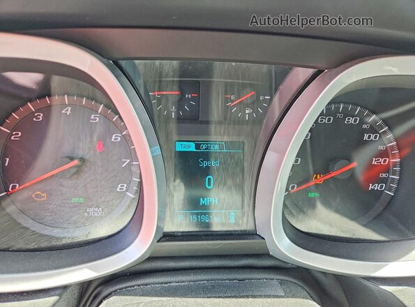 2GNALBEK0G6187685 2016 CHEVROLET EQUINOX Gray Widok zestawu wskaźników
