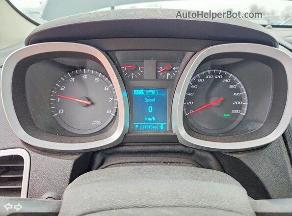 2GNALBEK0H1520689 2017 CHEVROLET EQUINOX Черный Вид щитка приборов
