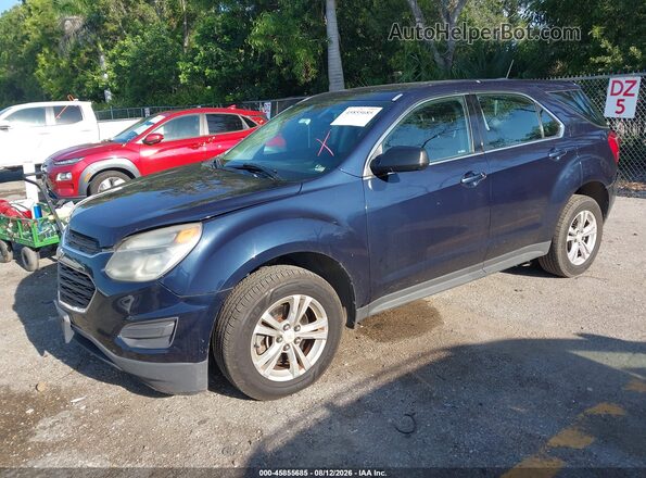 2GNALBEK2H1606635 2017 CHEVROLET EQUINOX Navy წინა მარცხენა ხედი სამი მეოთხედიდან