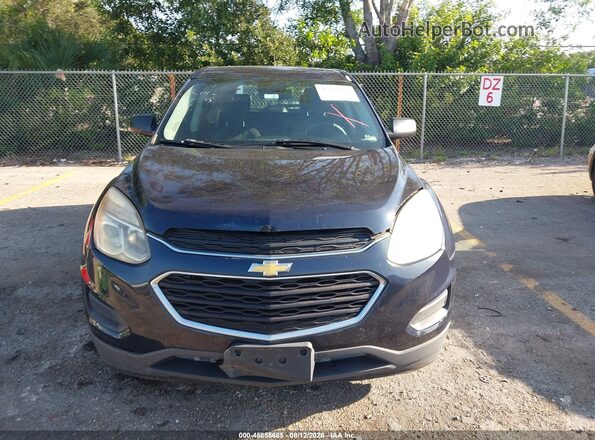 2GNALBEK2H1606635 2017 CHEVROLET EQUINOX Navy ხელსაწყოთა პანელის ხედი