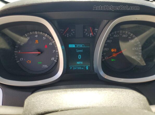 2GNALBEK3G1109673 2016 CHEVROLET EQUINOX Silver Vista del cuadro de instrumentos