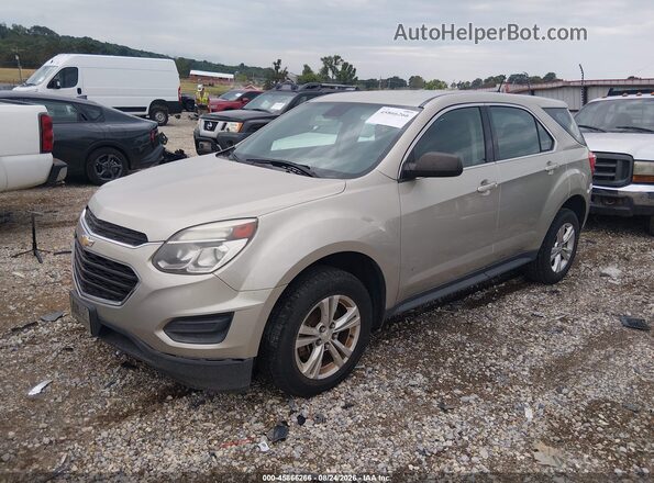 2GNALBEK3G1165435 2016 CHEVROLET EQUINOX Tan წინა მარცხენა ხედი სამი მეოთხედიდან