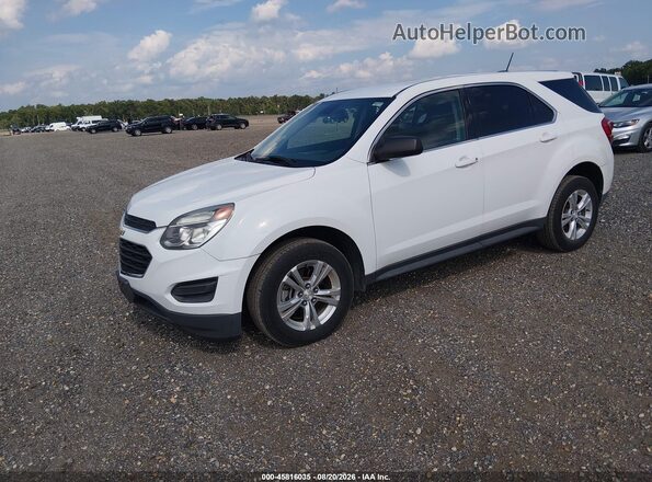 2GNALBEK3H1595256 2017 CHEVROLET EQUINOX White წინა მარცხენა ხედი სამი მეოთხედიდან