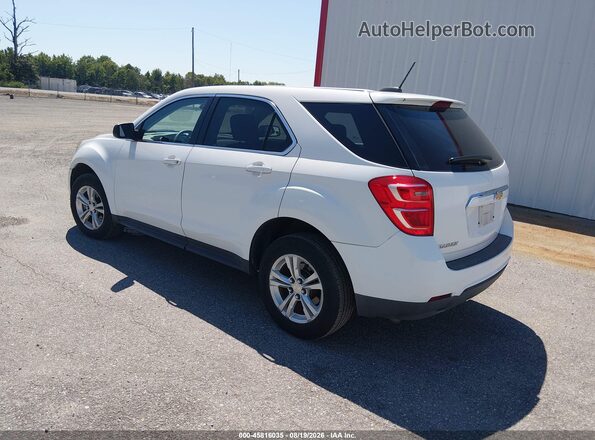 2GNALBEK3H1595256 2017 CHEVROLET EQUINOX White უკანა მარცხენა