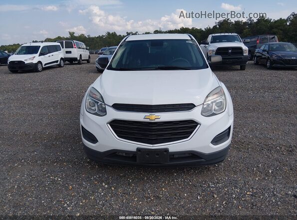 2GNALBEK3H1595256 2017 CHEVROLET EQUINOX White ხელსაწყოთა პანელის ხედი