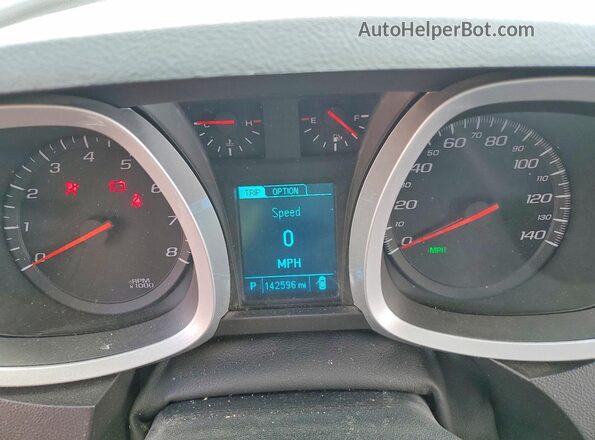 2GNALBEK4H1515334 2017 CHEVROLET EQUINOX Белый Вид щитка приборов