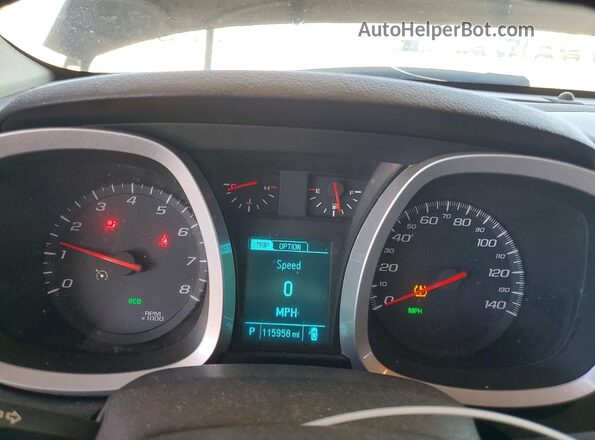 2GNALBEK4H1534658 2017 CHEVROLET EQUINOX Black Вид щитка приладів