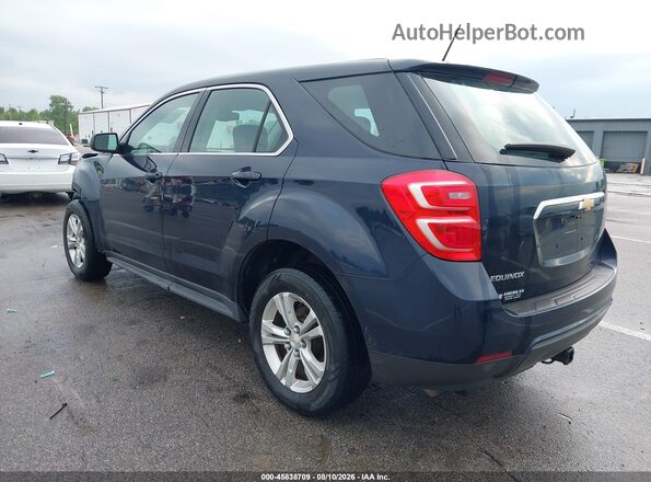 2GNALBEK4H1601095 2017 CHEVROLET EQUINOX Dark Blue Trasero izquierdo