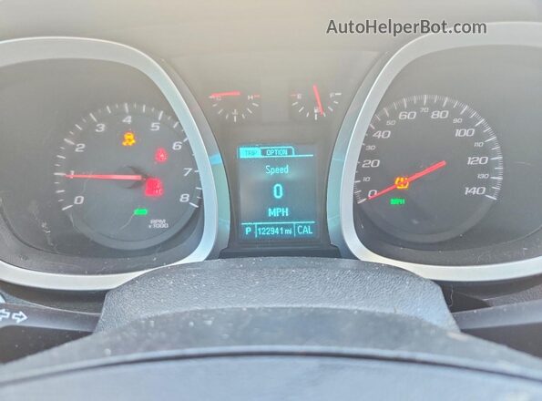 2GNALBEK5H1516668 2017 CHEVROLET EQUINOX White Вид щитка приладів