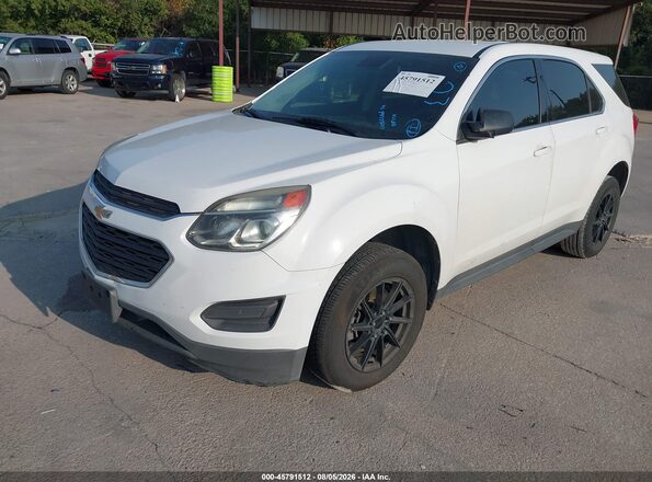 2GNALBEK6G1135345 2016 CHEVROLET EQUINOX White წინა მარცხენა ხედი სამი მეოთხედიდან