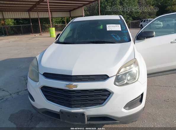 2GNALBEK6G1135345 2016 CHEVROLET EQUINOX White წინა ხედი