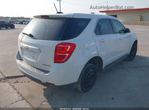 2GNALBEK6G1135345 2016 CHEVROLET EQUINOX White უკანა მარჯვენა