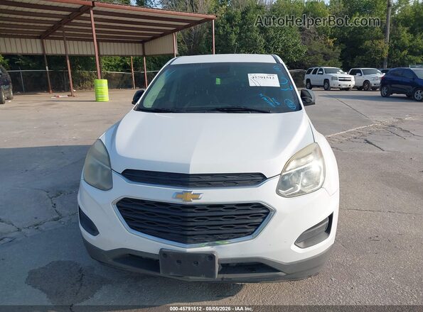 2GNALBEK6G1135345 2016 CHEVROLET EQUINOX White ხელსაწყოთა პანელის ხედი