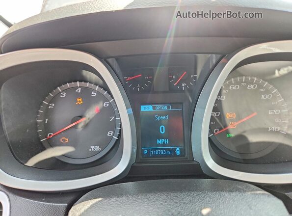 2GNALBEK6G6200200 2016 CHEVROLET EQUINOX Blue Вид щитка приладів