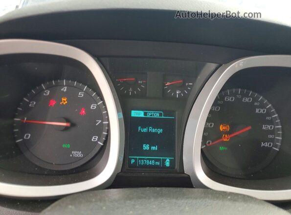 2GNALBEK7G1137332 2016 CHEVROLET EQUINOX Blue Widok zestawu wskaźników