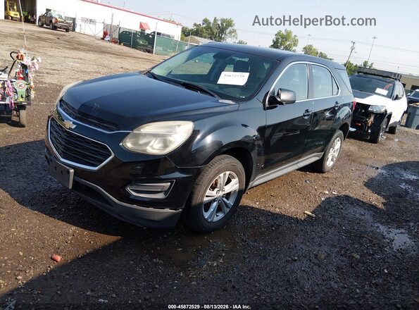 2GNALBEK7G1146287 2016 CHEVROLET EQUINOX Черный Передняя левая четверть